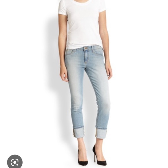 Joe’s Nayeli Skinny Cuffed Cropped Jeans - Picture 1 of 12